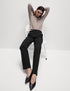 Marks & Spencer "Woven Straight Leg Trousers with Stretch"